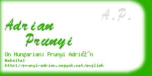 adrian prunyi business card